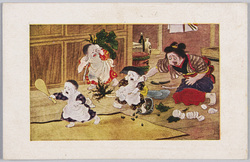 女中にいたずらが見つかる / The Children's Mischief Discovered by the Maid image