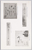 二世秋香女遺吟九世其角堂筆　四世晴色女辞世老鼠堂筆　四世晴色女遺墨　三世秋光女遺墨/Poem of Shūkōjo II by Kikakudō IX, Death Poem of Seishokujo IV by Rousodō IV, Autographed by Seishokujo IV, Autographed by Shūkōjo III image
