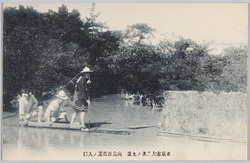 東京市大出水ノ光景 向島百花園ノ入口 / Scene of the Great Flood in Tokyoshi, Entrance of the Mukōjima Hyakkaen Gardens image