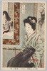 現代美人風俗 (其六)文展ノ女/Modern Beauty Customs (Part 6), Woman at Bunten Exhibition image