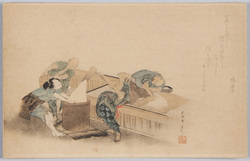 もちつき図 / Mochi Pounding image