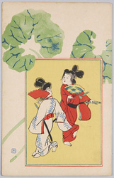[踊る遊女と蓮の葉] / [Dancing Prostitutes and Lotus Leaves] image