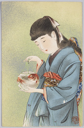[金魚鉢を持つ少女] / [Girl Holding a Fishbowl] image