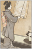 掛軸をかける女性 (「女学世界」絵葉書)/Woman Hanging a Hanging Scroll (Jogaku Sekai Picture Postcard) image