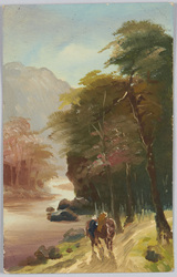 農夫と馬 / A Farmer and His Horse (Oil Painting Style) image
