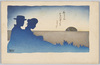 日の入りを眺める男女/Couple Watching the Sunset image