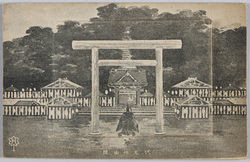伏見桃山陵 (子持絵はかき) / Fushimi Momoyama Tomb (Picture Postcard With Attachment) image