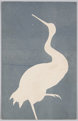 シルエット 鶴 (すかし絵) / Silhouette, Crane (Transparent Painting) image