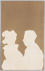 シルエット 男女 (すかし絵) / Silhouette, Couple (Transparent Painting) image