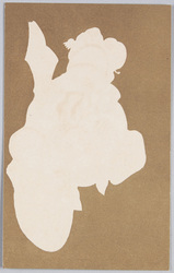 シルエット 本を読む女性 (すかし絵) / Silhouette, Woman Reading a Book (Transparent Painting) image