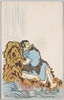 スカシ画　文覚上人/Transparent Painting: Mongaku image
