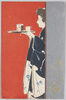 イサンエハガキ　二日酔　太田胃散/Stomach Medicine Picture Postcard, Hangover, Ōtaisan image