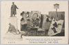 閉塞船ノ鉄板　軍神広瀬中佐銅像原型/Damaged Plates from the Ship Sunk in the Blockade of Port Arthur, Small Prototype of the Statue of War Hero Commander Hirose  image