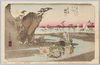 東海道五拾三次之内　奥津　 (18)/The Fifty-Three Stations of the Tōkaidō Road: Okitsu (18) image