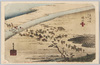 東海道五拾三次之内　嶋田　 (24)/The Fifty-Three Stations of the Tōkaidō Road: Shimada (24) image