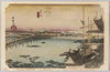 東海道五拾三次之内　吉田　 (35)/The Fifty-Three Stations of the Tōkaidō Road: Yoshida (35) image