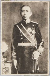 昭和天皇 観閲式 横91cm×縦51cm