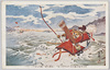 那須与市宗高屋島の役平軍の掲げし旭扇を射て武名を輝す。 (14)/In the Battle of Yashima, Nasu no Yoichi Munetaka Hits with an Arrow the Rising Sun Fan Held Up High by the Taira Army, Winning Military Renown (14) image