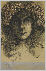 花飾りの女性 / Woman with Flower Decoration image