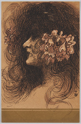 花飾りの女性 / Woman with Flower Decoration image