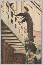 横浜 外国人水兵と日本女性 / Foreign Sailors and Japanese Woman, Yokohama image