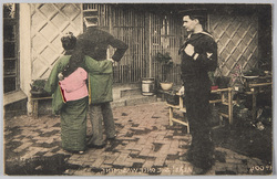 横浜 外国人水兵と日本女性 / Foreign Sailors and Japanese Woman, Yokohama image