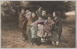 横浜 外国人水兵と日本の婦女子 / Foreign Sailor and Japanese Women and Children, Yokohama image