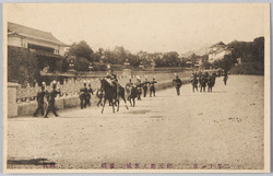 二月十一日 紀元節ノ宮城二重橋 / February 11th, Nijūbashi Bridge at the Imperial Palace on the Day of the Anniversary of Emperor Jimmu's Accession image