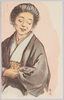 (一)えすがた　恋人の写真をためつ、すかしつ/(1) Portrait, Looking at a Photograph of Her Sweetheart from All Angles image