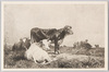 「牧牛　バンマルケ筆」/Cattle at Pasture by Van Marcke image