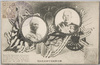 満洲軍総司令部凱旋紀念　大山総司令官･児玉参謀総長肖像　　Issued by Department of Communications as a Souvenir on the occasion of triumphal return of the Commander-in-Chief of the Manchurian Army and his staff to Tokyo./Issued by the Ministry of Communications as a Souvenir on the Occasion of Triumphal Return of the Commander-in-Chief of the Manchurian Army and His Staff to Tokyo image