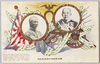 満洲軍総司令部凱旋紀念　大山総司令官･児玉参謀総長肖像　Issued by Department of Communications as a Souvenir on the occasion of triumphal return of the Commander-in-Chief of the Manchurian Army and his staff to Tokyo./Issued by the Ministry of Communications as a Souvenir on the Occasion of Triumphal Return of the Commander-in-Chief of the Manchurian Army and His Staff to Tokyo image