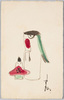 鷽替の鷽と天神人形/Uso (Bullfinch) Figurine Used for the Usokae (Bullfinch Exchange) Shinto Ritual and Tenjin Doll image