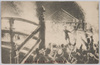 (東京騒擾実写)京橋分署焼打と挌闘/(Photograph of the Riot in Tokyo) Setting Fire to the Kyōbashi Substation and Fighting image