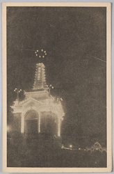 第5回内国勧業博覧会 中央噴水塔夜景 / The 5th national Industrial Exhibition Night View fo Cectral Fountain Tower image