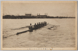 雄々しい選手スタートに向ふ / Manly Rowers Heading Toward the Starting Point image