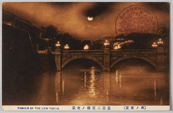 皇居二重橋の夜景 / Night View of the Nijubashi Bridge at the Imperial Palace image
