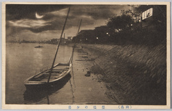 向島 墨堤の夕暮 / Evening at the Banks of the Sumida River, Mukojima image