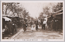 (復興の東京)東京名物 日比谷公園のバラック街 / (Tokyo under Reconstruction) Famous View of Tokyo, Street of Temporary Shelters in Hibiya Park image