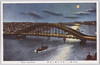 永代橋より深川方面の夜景/Night View from the Eitaibashi Bridge toward Fukagawa image