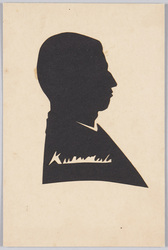 男性横顔シルエット / Man's Profile in Silhouette image