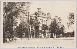 (東京名所) 日比谷公園圖書舘 The Tokyo at Mountain. / (Famous Views of Tokyo) Library in Hibiya Park image