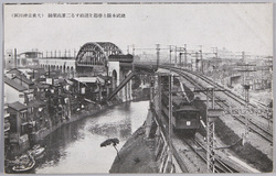 総武本線と帝都を連絡する二重高架線(大東京神田区) / Multi-Level Crossing of the Sobu Main Line Connecting to the Imperial Capital (Kandaku, Great Tokyo)\n image