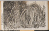 禅海和尚が洞門開鑿以前青のくさりどの難所と称せられた時代の図/Drawing in the Days When the Cliffs Were Called "Dangerous Path Using Chains in the Ao Area" before the Buddhist Priest Zenkai Dug a Tunnel image