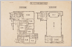 聖テモテ教會会館平面図 一階平面図 二階平面図 / Plans of St. Timothy's Church Hall: 1st Floor Plan, 2nd Floor Plan image