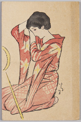 竹久夢二木版絵はがき / Picture Postcard of Wood-Block Print by Takehisa Yumeji image