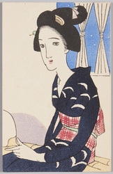 竹久夢二木版絵はがき / Picture Postcard of Wood-Block Print by Takehisa Yumeji image