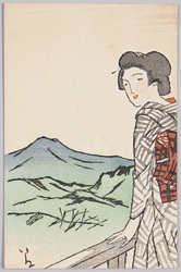 竹久夢二木版絵はがき / Picture Postcard of Wood-Block Print by Takehisa Yumeji image