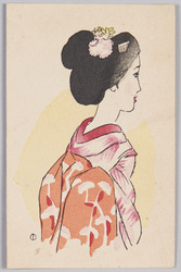 竹久夢二木版絵はがき / Picture Postcard of Wood-Block Print by Takehisa Yumeji image
