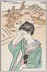 竹久夢二木版絵はがき / Picture Postcard of Wood-Block Print by Takehisa Yumeji image